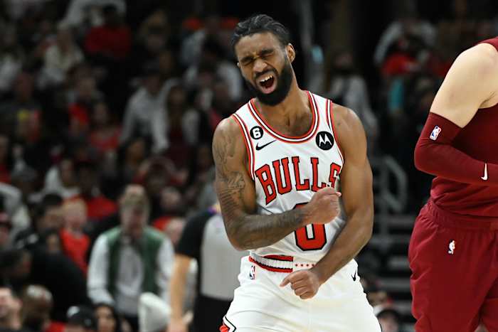 Dec 31, 2022; Chicago, Illinois, USA; Chicago Bulls guard Coby White